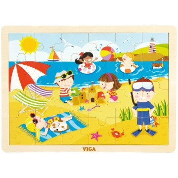 Puzzle Viga Cztery Pory Roku — Lato; koka puzle ar
