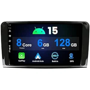 6G + 128G Auto radio Android 15 2 DIN da 9 pollici