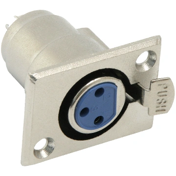 XLR 3P microphone socket for metal housing OEM 221