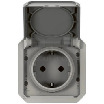 Legrand PLEXO55 gniazdo schuko auto 16A 2 moduy sz