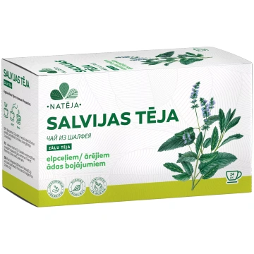 NATĒJA Salvijas tēja maisiņos, 24 gab
