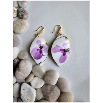 Auskari "Violetās vijolītes"