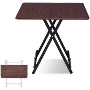 Folding Wooden Table Square 60x60cm Small Space Di