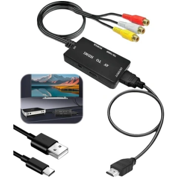 RCA uz HDMI pārveidotājs PC klēpjdatoram Composite