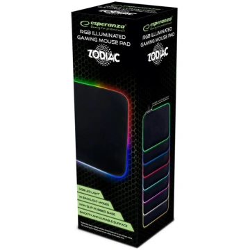 Rgb illuminated gaming mouse pad zodiac ( EGP105 )