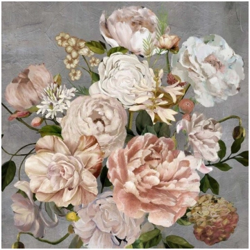 Eļļas glezna 100x100cm, ziedi