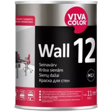 Vivacolor WALL 12 A 0,9L Pusmatēta akrilāta krāsa 