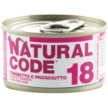 Natural Code 18 Tuncis un šķiņķis, 85g