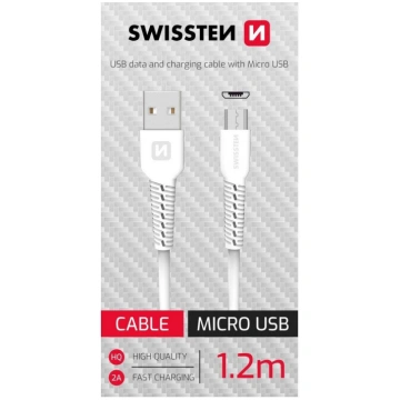 Swissten Data Kabelis USB / Micro USB 1.2m 7150601