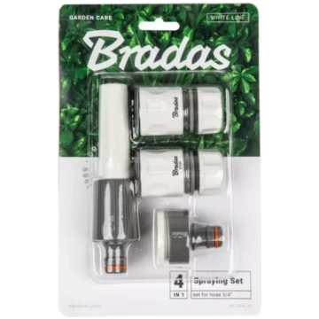 Uzgaļu komplekts WHITE LINE 4-gb. 3/4" (blisteris)