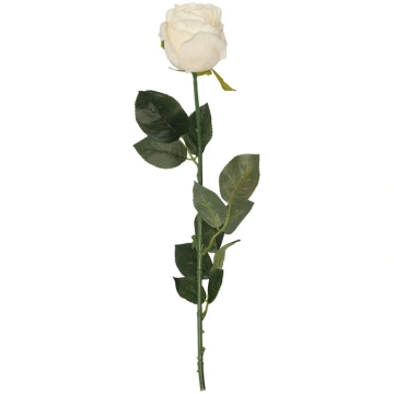 Mākslīgie ziedi, roze, balta krās., 76 cm