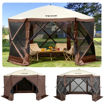 Ātri saliekama telts, 3,66 x 3,66m, 6-stūru Pop-Up