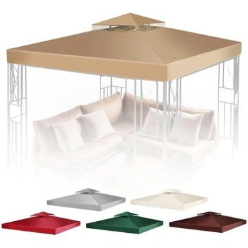 Flexzion Replacement Canopy 2 Tier Plain Edge Poly