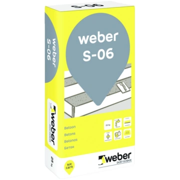 Ātri cietējošā remontjava Weber S06 25kg