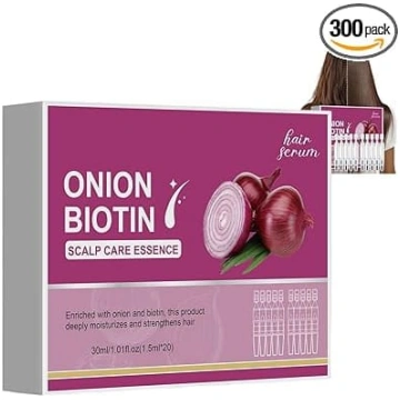Sīpolu un biotīna galvas ādas kopšanas serums, bio