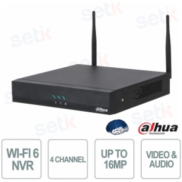 WiFi 6 4 Channel 16MP SMD Plus AI Wireless NVR wit