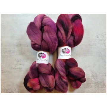 Recycled wool nylon roving, wool top, 100 g, GARNE