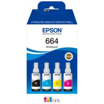 Printera kasetne Epson 664 EcoTank, dzeltens krās.