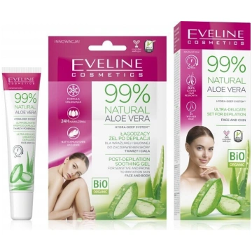 EVELINE 99% Natural Aloe Vera depilācijas krēms se