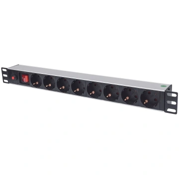 Intellinet 19" 1U Rackmount 8-Output Power Distrib