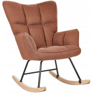 Beliani Fotel bujany OULU Brzowy 496710 Bel