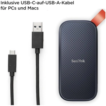Ārējais cietais disks Sandisk Portable Ssd 2tb, 52