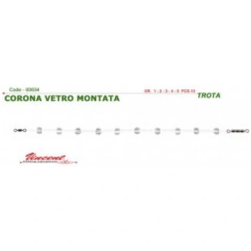 Vincent corona vetro montata gr 4