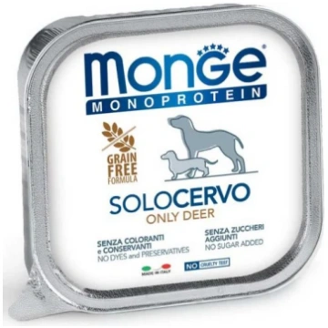 Monge Monoproteinic 100% Deer monobalatumvielu pas