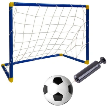 Tīkla futbola vārti ar bumbu