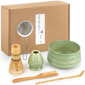 Matcha komplekts, 6 daļu Matcha tējas komplekts ar
