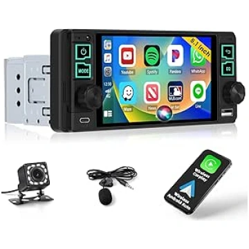 Autoradio 1 din mit Display 5.1 Zoll Wireless Carp