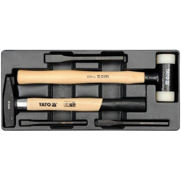 PVC TRAY WITH HAMMER AND PUNCHES (YT-5540) Yato
