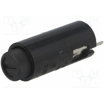 Fuse holder; vertical; 5x20mm; -40÷85°C; 10A; Pitc