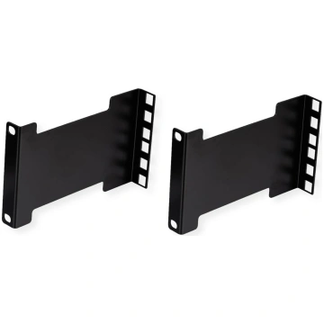 19" Rack depth extender, 2pcs, 2U, metal, 151.5mm 