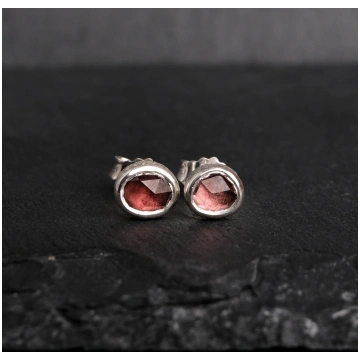 Zircon stud earrings I