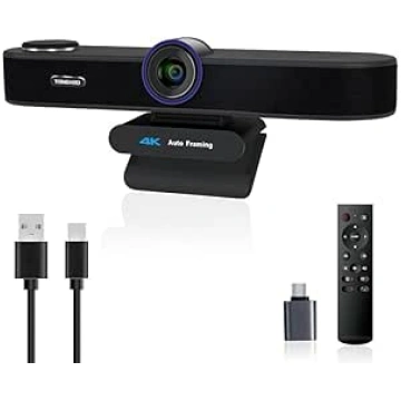 TONGVEO AI Autotracking 4K Webcam with Microphones