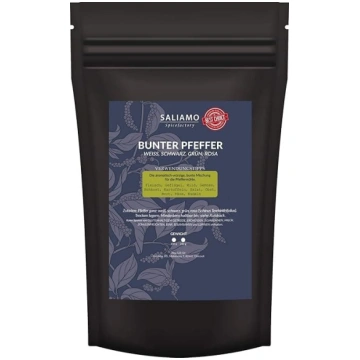 250 g krāsainu piparu graudiņu – piemēroti piparu