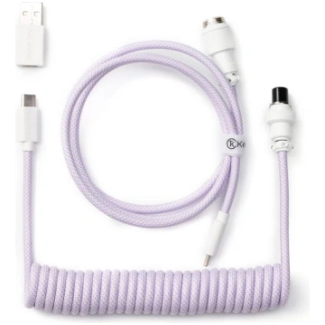 Keychron Coiled Type-C Cable, Light Purple Cab-17