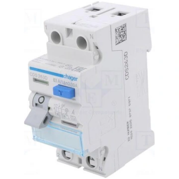 RCD breaker | Inom: 63A | Ires: 30mA | Max surge c