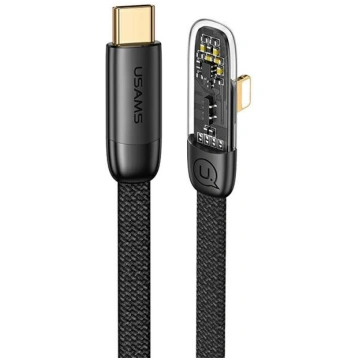 USAMS USB-C to Lightning angled cable, PD 20W Fast