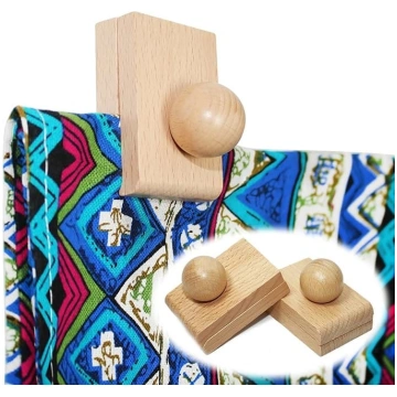 laffeya Quilt Clips, gobelēnu sienas skavas, koka 