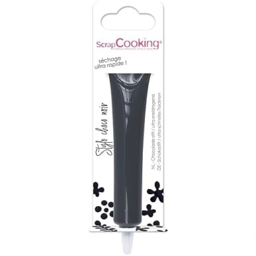 ScrapCooking - šokolādes pildspalva melna - cukurb
