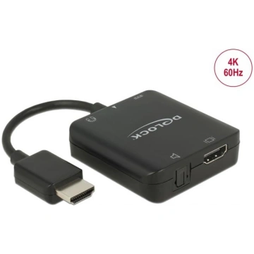 Delock HDMI Audio Extractor 4K 60 Hz compact | 632