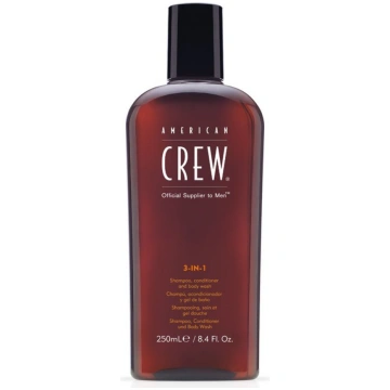 Šampūns, kondicionieris American Crew 3in1, 250 ml