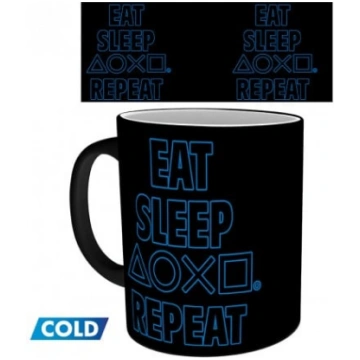 PLAYSTATION - Mug Heat Change - 320 ml - Eat Sleep