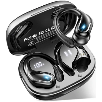 Bluetooth sporta austiņas, 75Std 2026 austiņas ar