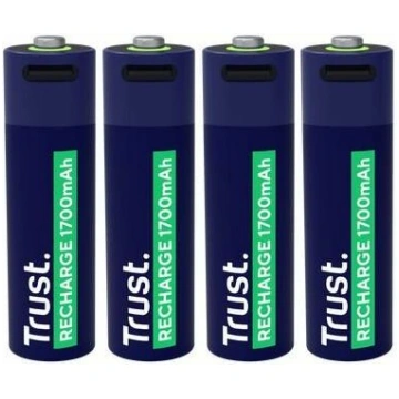 Baterijas Trust USB-C Rechargeable AA Batteries | 