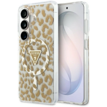 Guess case IML Leopard Print Triangle MagSafe for 