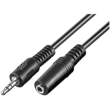 Cable; Jack 3.5mm 3pin plug,Jack 3.5mm socket; 2m 