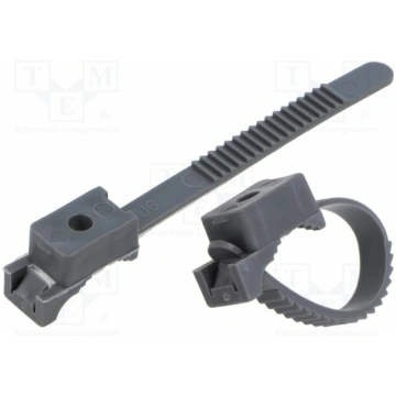 Cable strap clip; L: 80mm; 100pcs; -15÷80°C; Strap